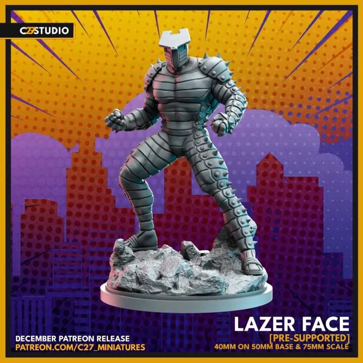 STL - Figura Lazer Face estilo comic render 1