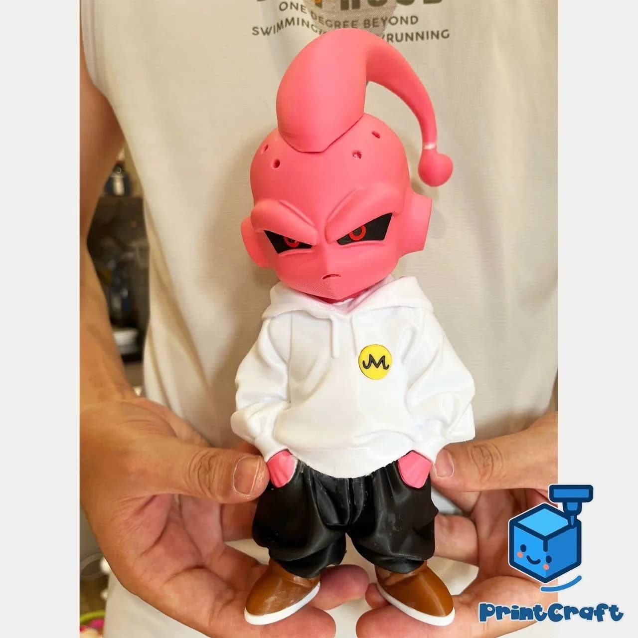 STL - Figura Majin Buu con estilo urbano render 1