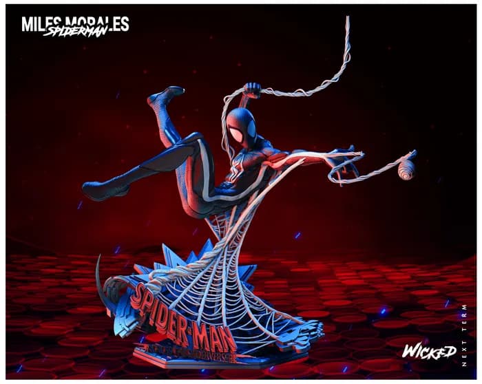STL - Figura Miles Morales Spider Man Into the Spider Verse