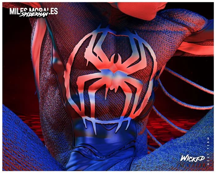 STL - Figura Miles Morales Spider Man Into the Spider Verse render 5