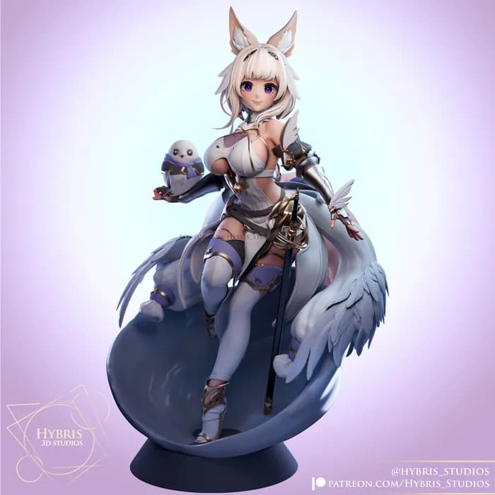 STL - Figura Misono Hibiki inspirada en anime render 2