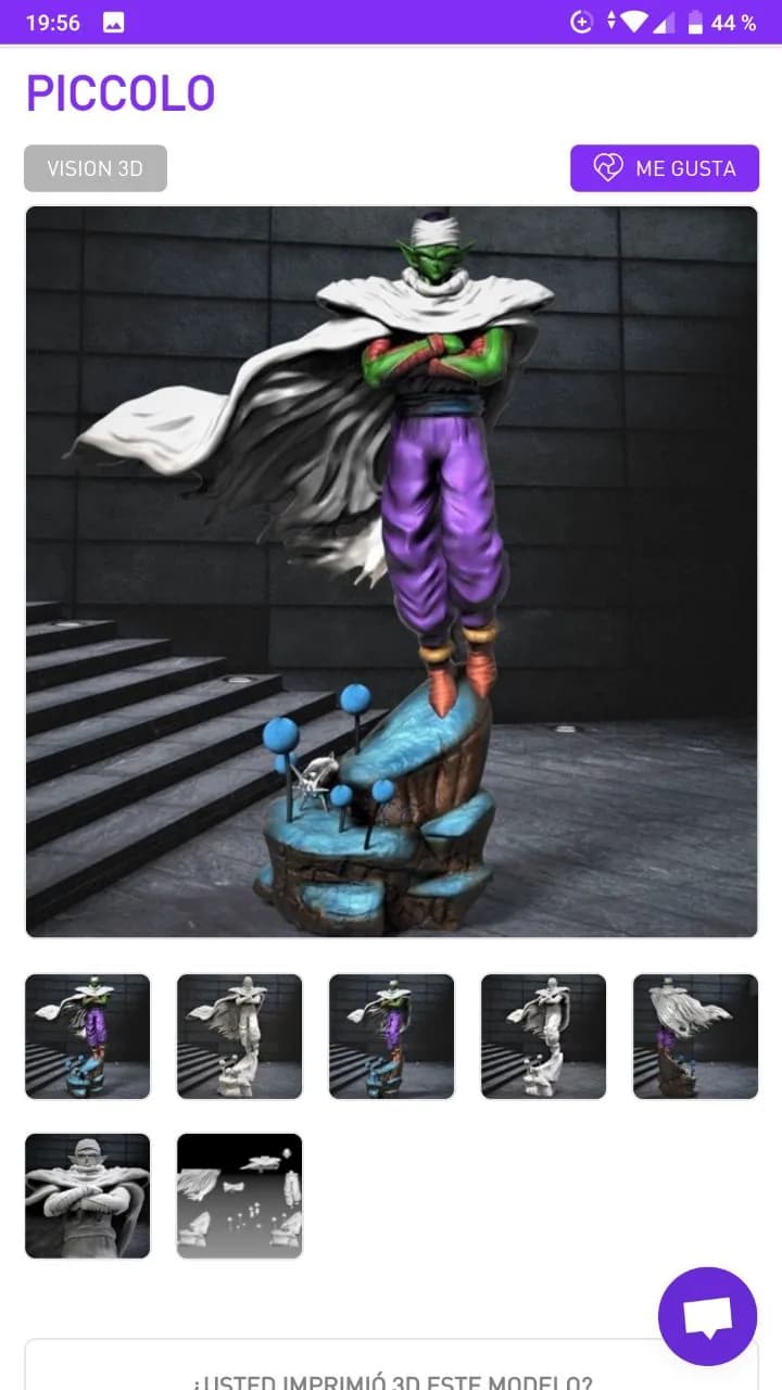 STL - Figura Piccolo Dragon Ball Z 2 render 1