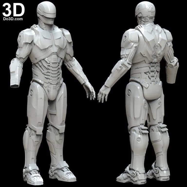 STL - Figura Robocop render 2