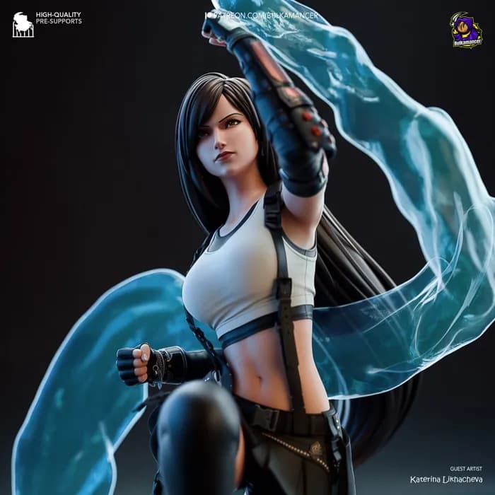 STL - Figura Tifa Lockhart render 2