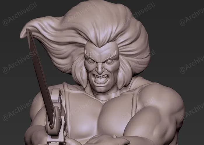 STL - Figura Tygra Leono render 3
