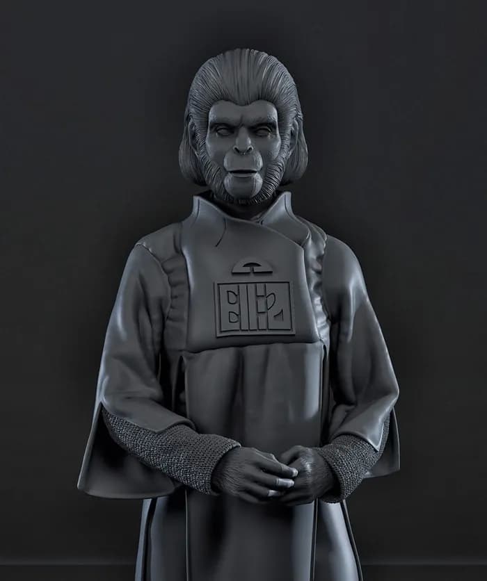 STL - Figura Zira El Planeta de los Simios render 2