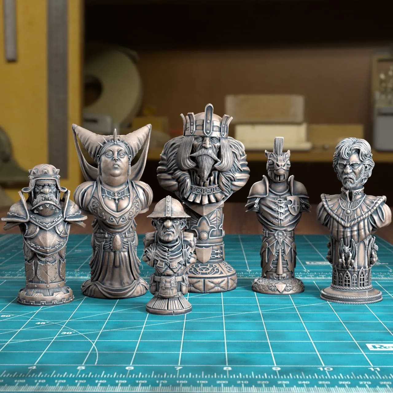 STL - Medieval fantasy chess figures