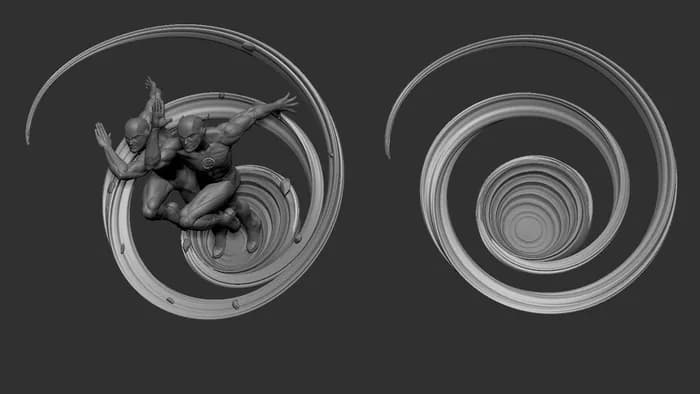 STL - Figuras de fantasía medieval y vehículos render 4