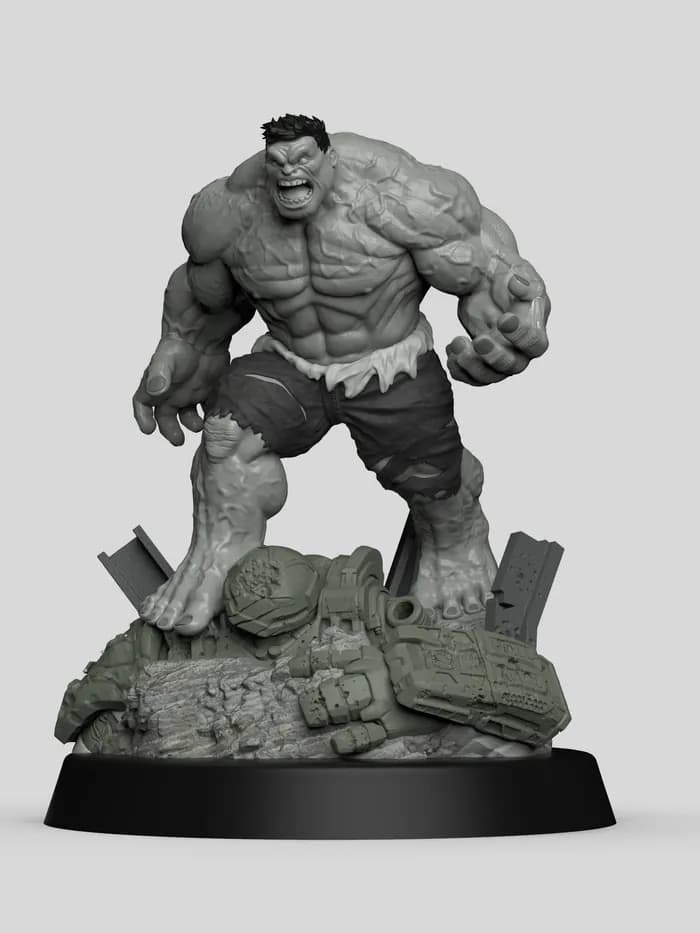 STL - Figuras de Hulk y Hulkbuster render 4