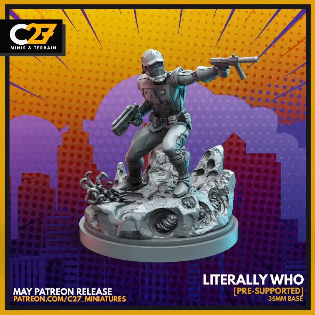 STL - Figuras de Star Lord render 1