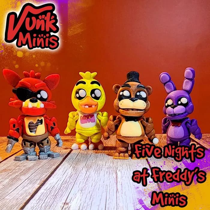 STL - Figuras Mini de Five Nights at Freddy's render 2