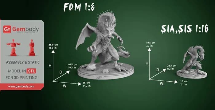STL - fin fang foom render 2