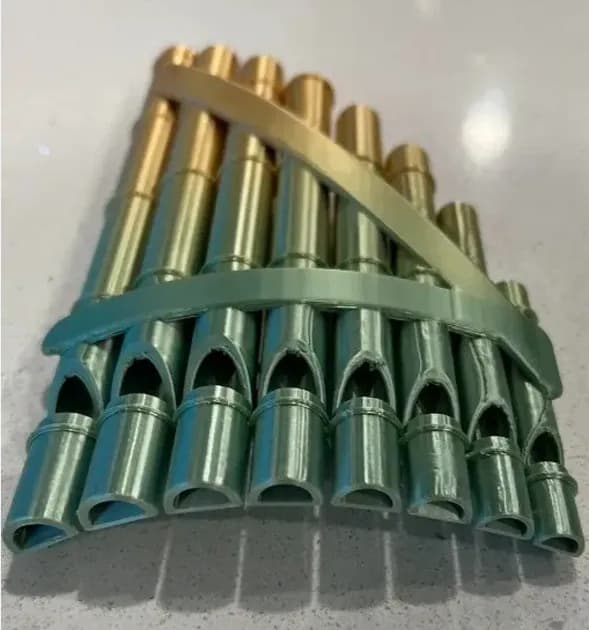 STL - Flauta de Pan render 1