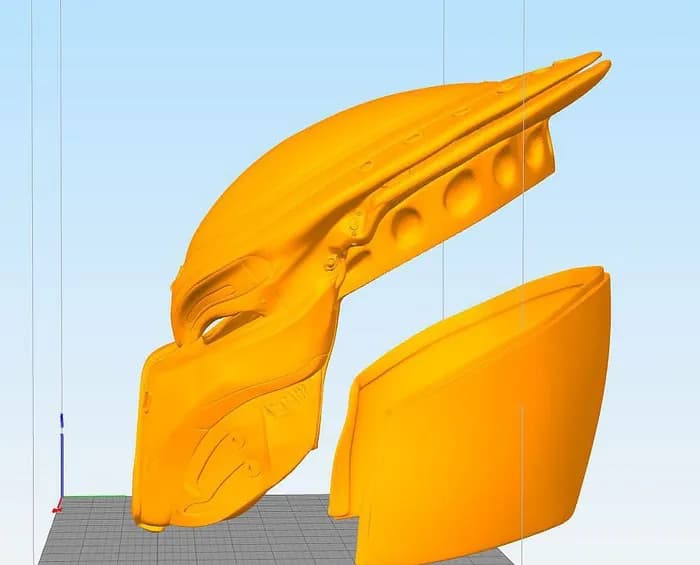 STL - fugitive predator helmet from nikkoindustries render 1