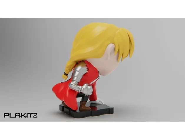 STL - fullmetal alchemist edward plakit2 series render 2