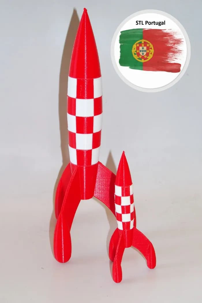 STL - Fuselaje de Tintin render 1