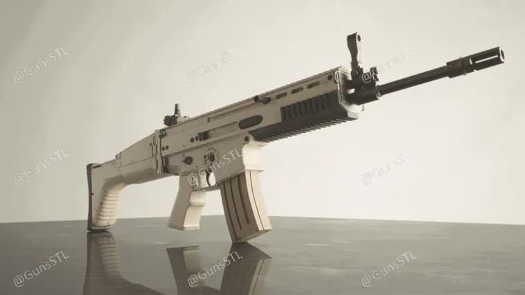 STL - Colt Single Action Army Peacemaker Assault Rifle