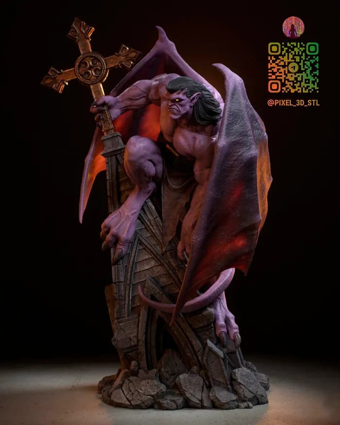STL - Gárgola Goliath render 2