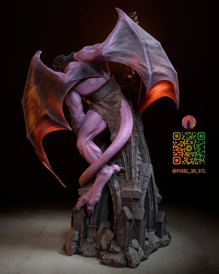 STL - Gárgola Goliath render 4