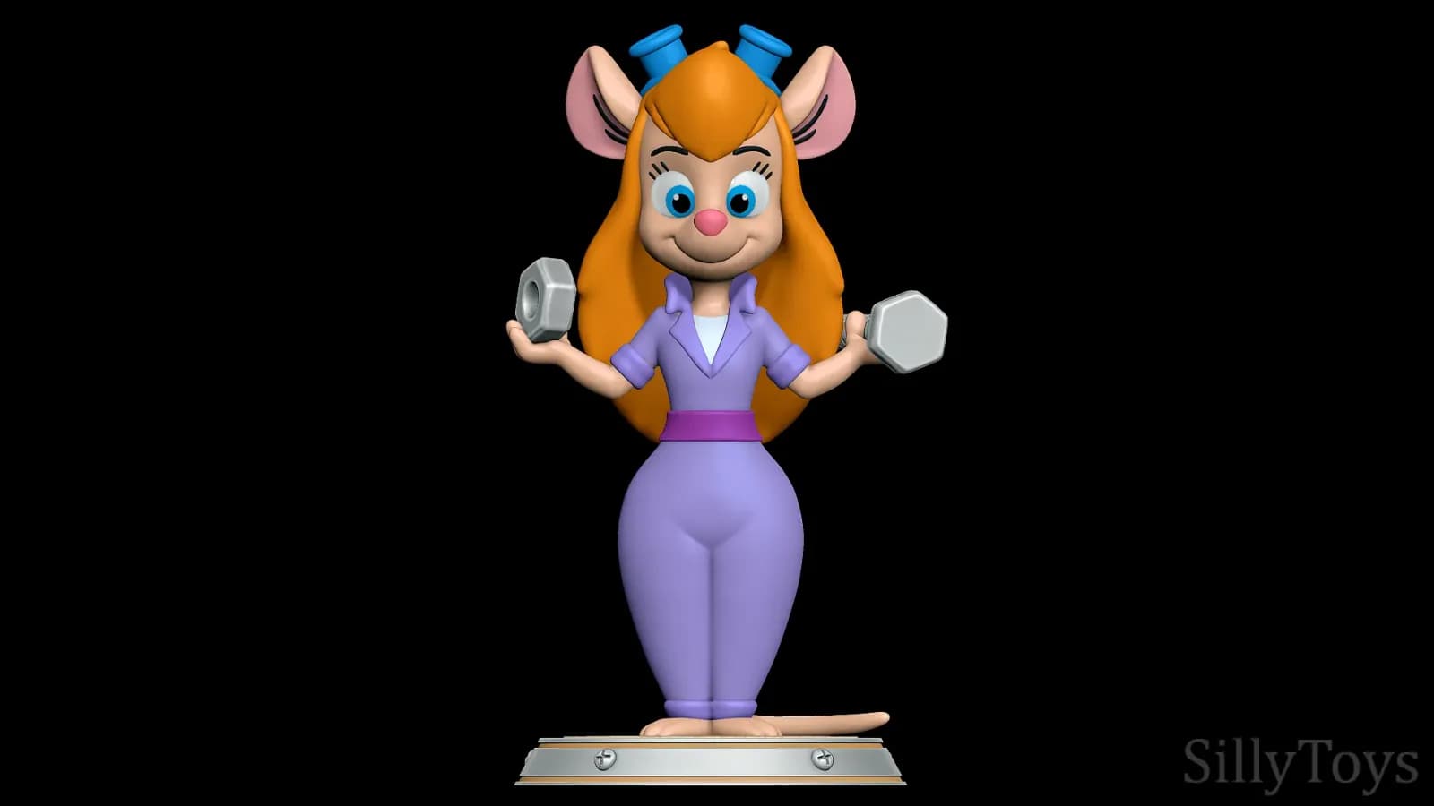 STL - Gadget de Chip y Dale con Herramientas render 2