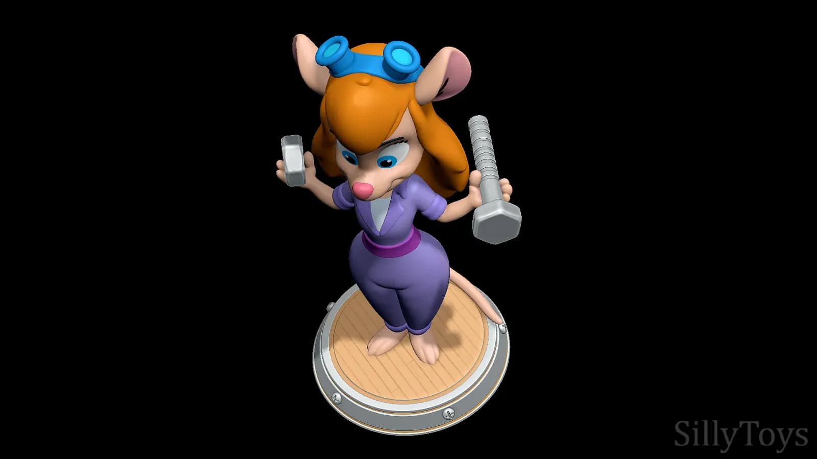 STL - Gadget de Chip y Dale con Herramientas render 5