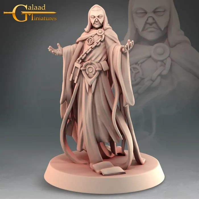 STL - galaad miniatures kickstarter into the woods necromancer render 1