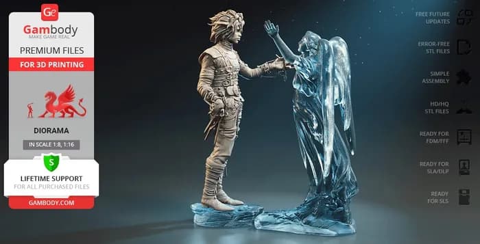 STL - gambody edward scissorhands render 2