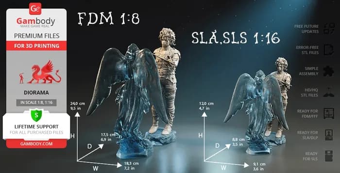 STL - gambody edward scissorhands render 3
