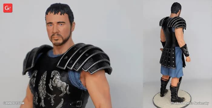 STL - gambody gladiator maximus fdm sls dlp sla render 3