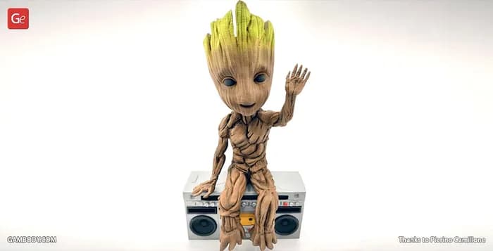 gambody hello! groot 3d printing figurine
