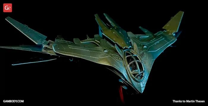 STL - gambody marvel guardians of the galaxy milano render 2