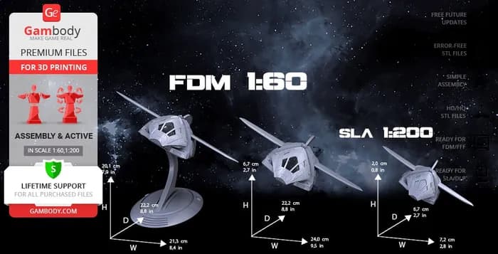 STL - gambody serenity shuttle fdm render 2