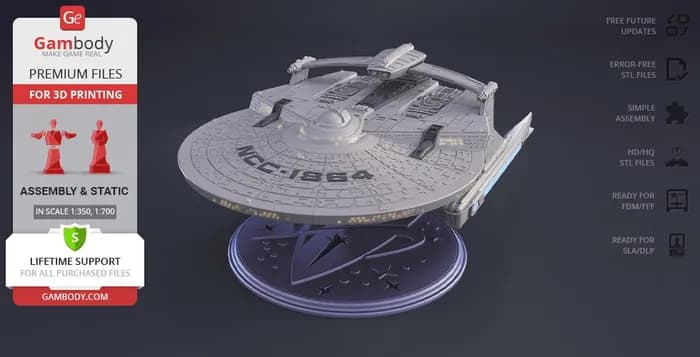 gambody star trek uss reliant ncc 1864 fdm
