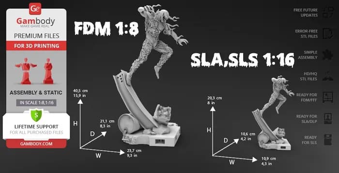 STL - gambody symbiote diorama part 2 riot x render 2