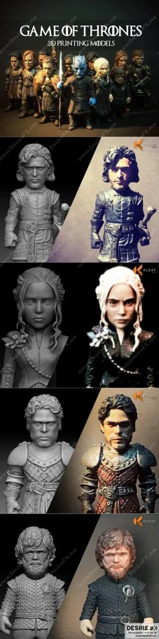 STL - game of thrones model collection – 3d print model stl