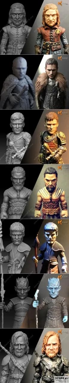 STL - game of thrones model collection – 3d print model stl render 2