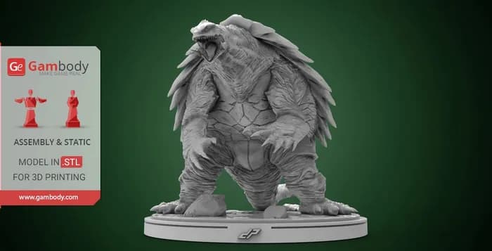 STL - gamera 3d printing figurine render 1