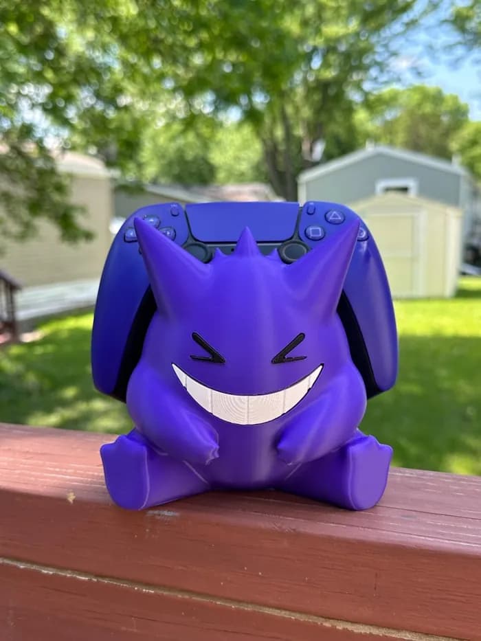 STL - gengar controller holder ps5 render 1