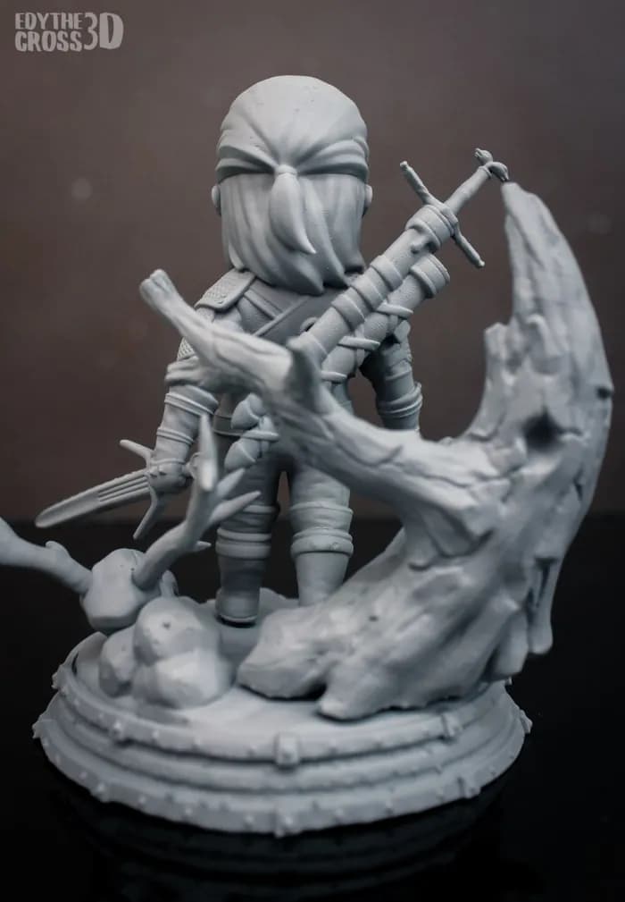 STL - geralt witcher render 2