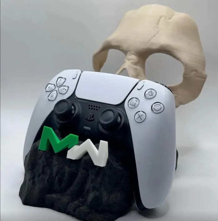 STL - ghost mask controller holder @print3dworld render 1