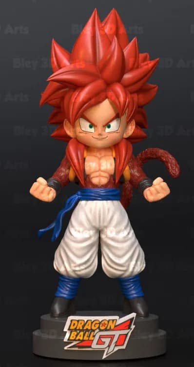 STL - Gogeta Chibi GT render 1