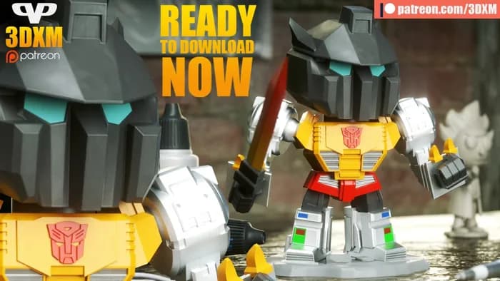 STL - grimlock chibi render 2