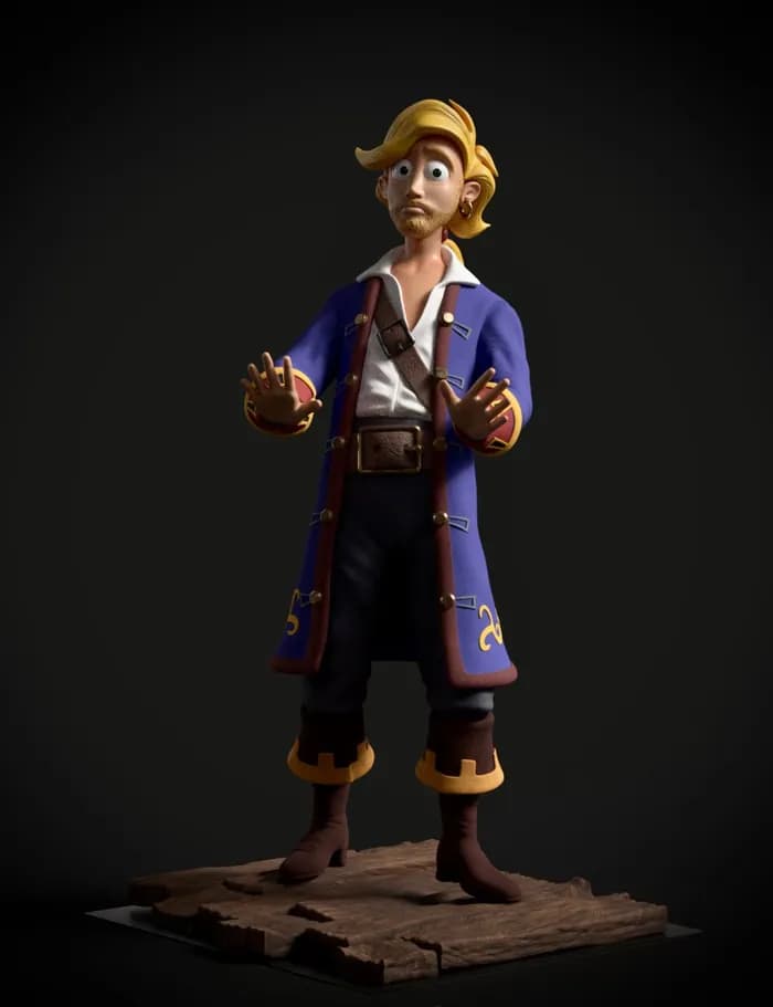STL - guybrush fan art render 2