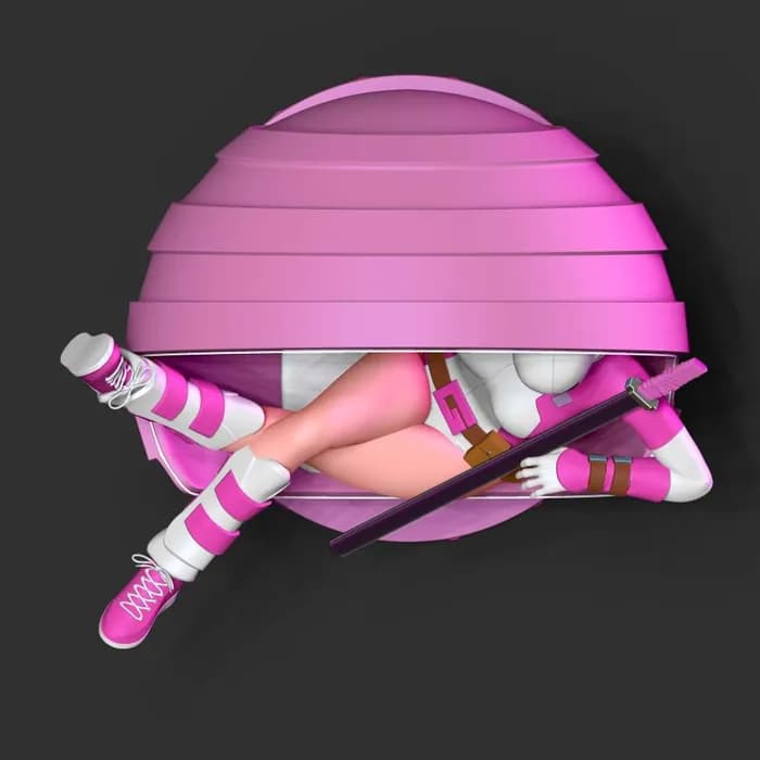 STL - gwenpool render 3
