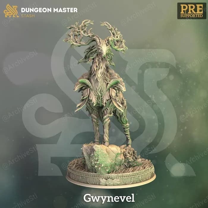 STL - gwynevel the guardian of the fringe render 1