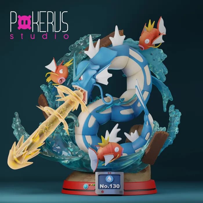 STL - gyarados pokerus studio mythic tier render 1