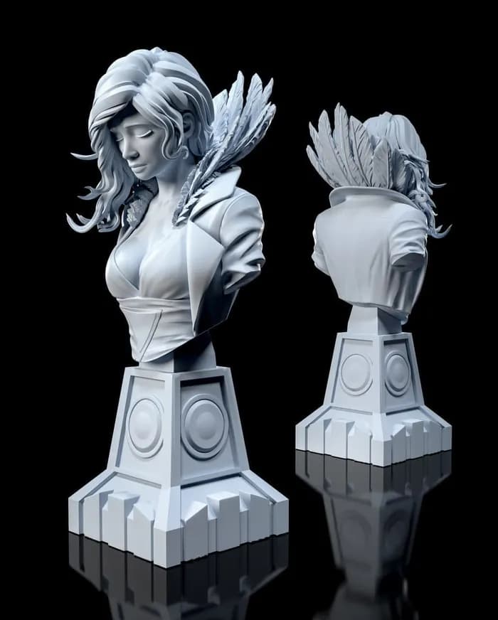 STL - h3ll creator red (transistor) render 1