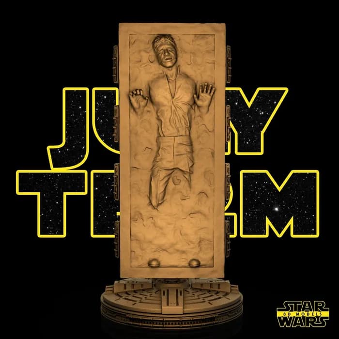 STL - han solo on carbonite
