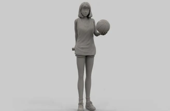 STL - Haruko Akagi de Slam Dunk 2 render 2