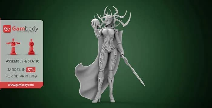 STL - hela (stand) gambody render 2